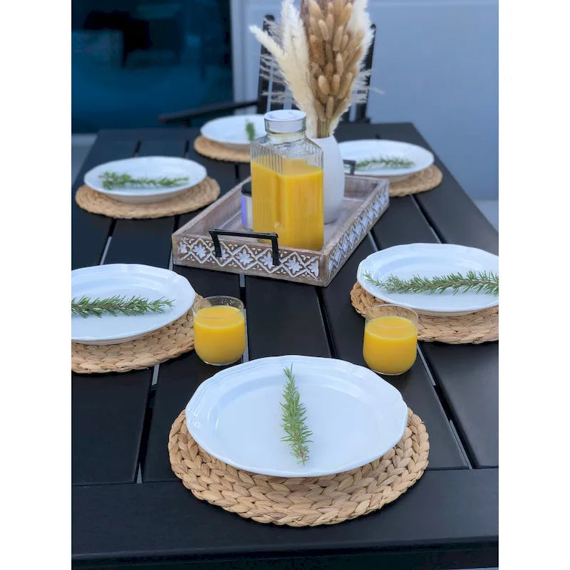 LuXeo Tuscany Woven Rattan Dining 6-Piece Set