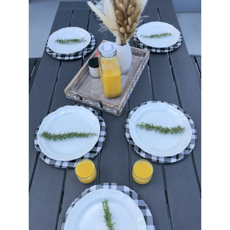 LuXeo Tuscany Woven Rattan Dining 6-Piece Set