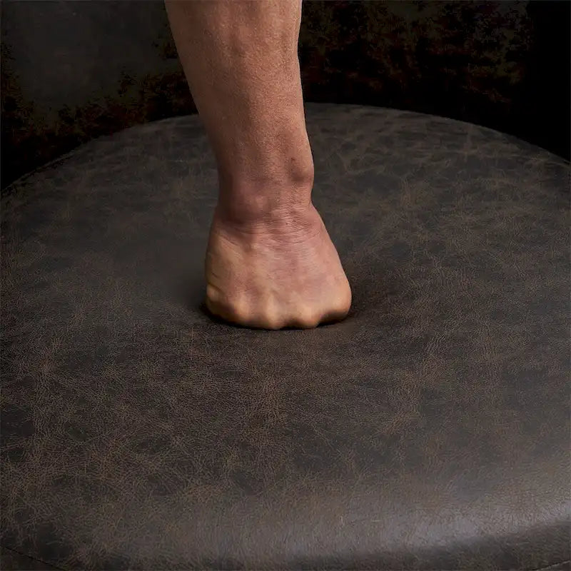 Swivel Round Accent Chairs Armchair with Stainless Steel Base