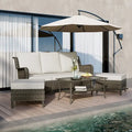 Patio Furniture Set Outdoor Conversation Sofa 6 Pieces